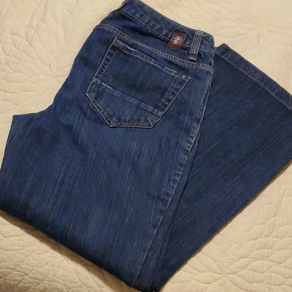 Izod blue jeans boot up- 8 Short